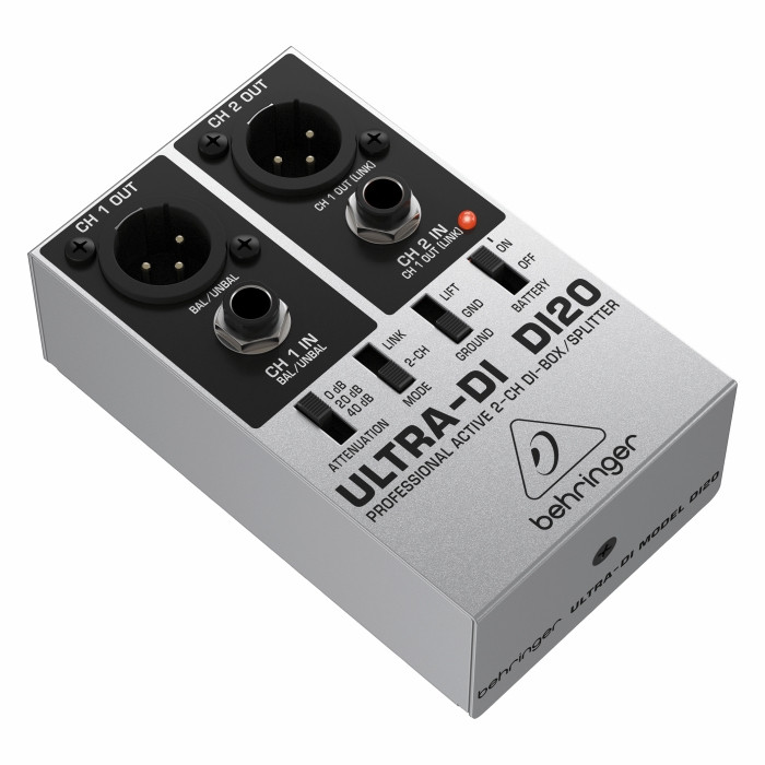 Behringer DI20 Professional Active 2-Channel DI Box/Splitter