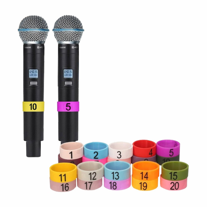 Microphone Colored ID Rings AW Professional