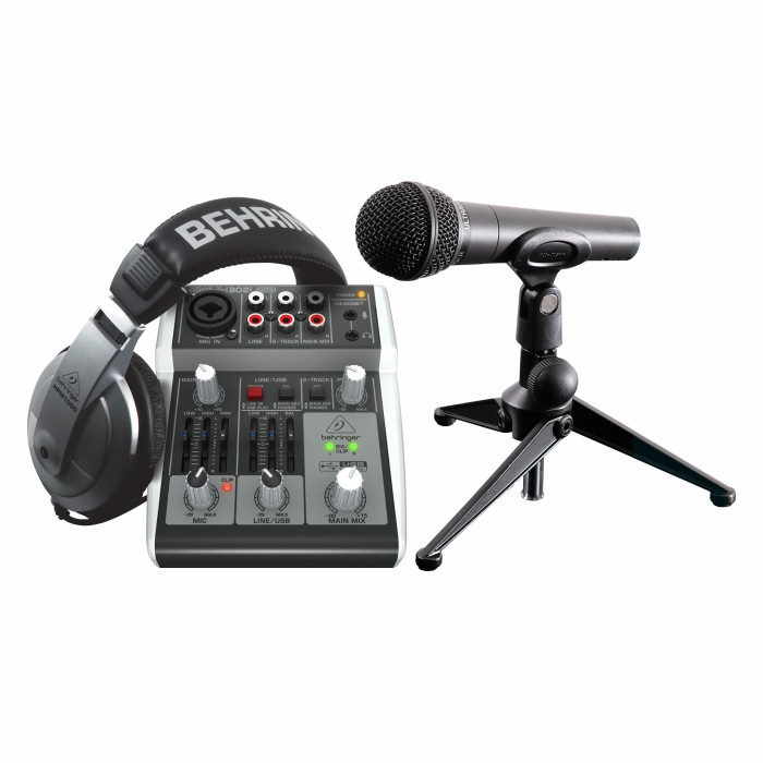 PODCASTUDIO 2 USB Mixer, Microphone, Headphones Bundle