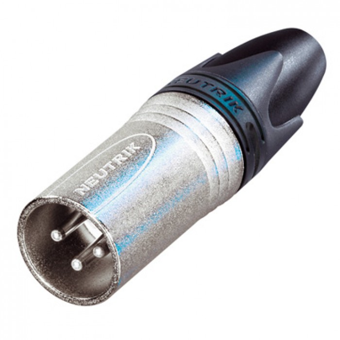 3 Pole Male XLR cable Connector - Neutrik NC3MXX