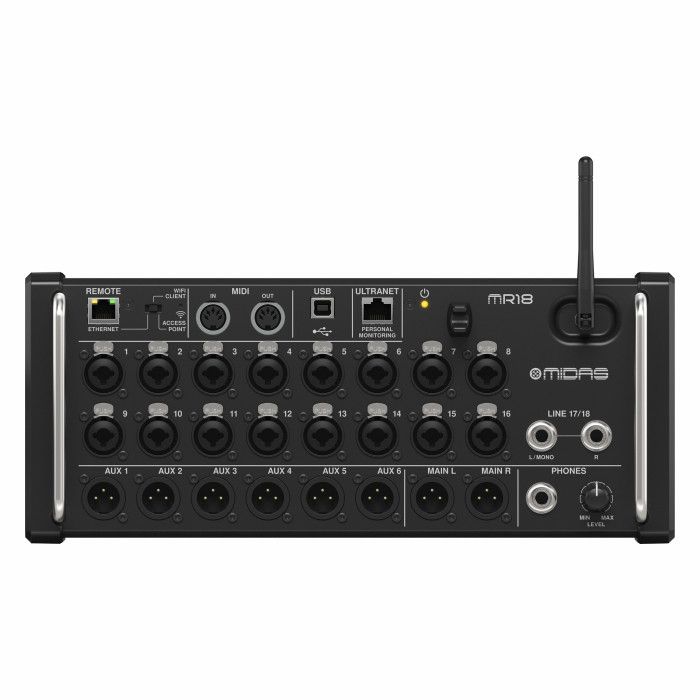 Midas MR18 18-Input Digital Mixer for iPad/Android Tablets